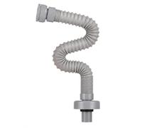 Siphon flexible avec adaptateur, tuyau de vidange pour lavabo et évier | Siphon anti-odeurs cuisine et salle de bains, évacuations G1 1/4" (40,4 mm) et G1 1/2" (46,3 mm) x 32 mm