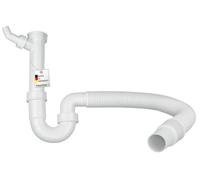 Siphon flexible pour cuisine avec raccord d'appareil - 1 1/2" avec raccord 40/50 mm