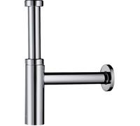 Siphon - HANSGROHE - Flowstar S Chromé - Sortie murale Ø 32 mm - Tube d'entrée réglable en hauteur