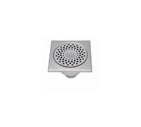 Siphon inox pour sol carrelé 15x15cm avec rosette libre garde d'eau 47mm Limatec 1550