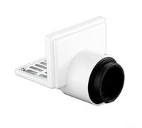 Siphon latéral en acier inoxydable 304 pour balcon et salle de bain, design à double usage avec tuyau en PVC pour une installation flexible