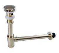 Siphon Lavabo Bonde de lavabo en laiton antique avec siphon et kit bonde escamotable(Color 4)