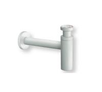 SIPHON LAVABO DROIT LUXE LAITON DESIGN 35 cm BLANC - CRISTINA ONDYNA MS3424