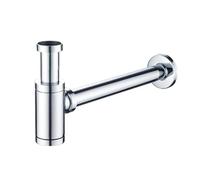 Siphon Lavabo Siphon de lavabo salle bain avec trop-plein et siphon vidange(No Drain)