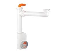 LIRA SPA 9.1290.01 Spazio 1NT Evolution Siphon d'évier, Blanc