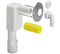 Siphon mural lave-linge/lave-vaisselle 1 X 40/50 plastique blanc 452452