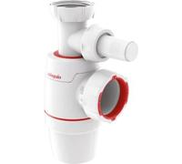 Siphon Neo pour évier 40mm avec raccord pour lave-vaisselle ou machine à laver Wirquin