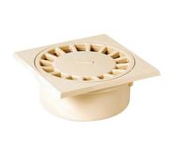 Siphon de sol PVC sable - 150 x 150 mm - Nicoll