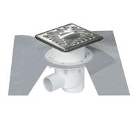 Siphon pour douche carrelée Nicoll - Docia Sicax - 150x150mm - Haut-débit - Anti-odeur