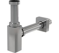 Siphon pour évier DN32 en métal, carrée (A401)