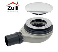 Geberit Siphon pour douche D90 150.583.21.1 – avec bouchon pour bonde chrome H30 mm