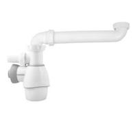 Wirquin 30723175 Siphon de lavabo déporté Tout en un, blanc