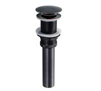 Siphon rond en laiton avec bonde escamotable, kit de tube vidange for siphon lavabo, hauteur réglable Pour Lavabo Universel(Pop-up no overflow)