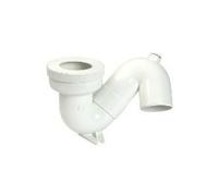 Siphon siège à la turque - NICOLL - O 100 - PVC - Blanc - Sortie verticale