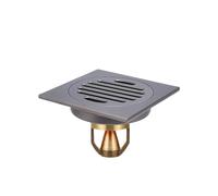 Siphon Siphon De Sol Tout Cuivre Désodorisant pour Salle De Bain Machine À Laver Universelle Gris