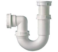 Siphon tube articulé pour évier - Diamètre 40 mm - Réglable et Orientable