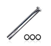 Siphon universel en acier inoxydable - 300 mm - Rallonge de tuyau de vidange - Siphon pour extension de drainage, lavabo, évier et tuyau d'évacuation, avec écrou, rondelles en caoutchouc