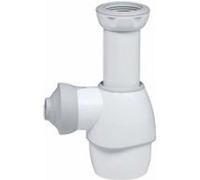 Siphon universel tout en un - Blanc - Hauteur 125 < 170 mm WIRQUIN Blanc G
