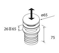 Siphon-vidage CERAX Blanc Mat - SALGAR 114577
