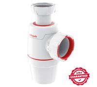 Wirquin Siphon évier Néo 30722150 – blanc Ø40 réglable, compact, zéro fuite