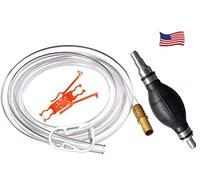 Siphonner Pro - essence universelle , huile, eau - 3,8 litres par minute avec 2,44 mètres de tuyau de 12,7 diamètre. Convient aussi autre tuyau , toute longueur - Laiton Poids et Hose Extender