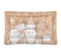 siphylline All Saints' Lit rétro pour chien et chat - Doux et antidérapant - Pour chiens de petite, moyenne et grande taille - 61 x 45,7 cm - Or rose