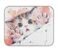 siphylline Aquarelle Chats Mignon Chien Refroidissement Lit Auto Refroidissant Cage pour Chien Intérieur Animaux de Compagnie Été Cama Rafraîchissante Para Perros S
