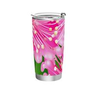 siphylline Beauty Summer Flowers Tasse à café isotherme en acier inoxydable avec couvercle pour l'école, le sport, la garderie, le camping et plus encore - Gobelet isotherme réutilisable de 591 ml