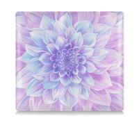 siphylline Boho Purple Blooms Portefeuille en cuir pour carte d'identité et carte d'identité, parfait pour voiture, documents, cartes, permis, boho purple blooms mystery, 1 size