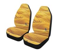 siphylline Dream of Golden Wheat Réalisme Lot de 2 housses de siège décoratives pour homme Accessoires Housses pour sièges de voiture Housses pour asientos de carros