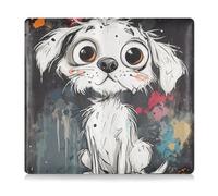 siphylline Étui portefeuille en cuir pour permis de conduire, cartes et documents essentiels, Un chien de dessin animé, 1 size