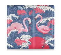 siphylline Flamingo Étui portefeuille en cuir de style japonais pour permis de conduire, cartes et documents essentiels