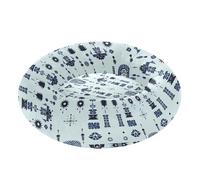 siphylline Hmong Totems Autocollants à motifs abstraits pour animal domestique Bleu poudré Soulage le stress Lit moelleux pour chiots de taille moyenne