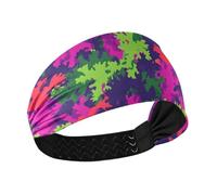 siphylline Kale Roulette Bandeau souple antidérapant pour femme Tête élastique pour course à pied, lavage du visage, randonnée, yoga