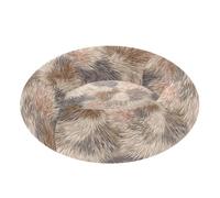 siphylline Lit pour chat avec imprimé fourrure de porc-épic marron pour soulager le stress et apaiser les animaux de compagnie de petite taille