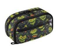 siphylline Living Dead Green Grande trousse de rangement facile à organiser pour l'école, les adolescents, les filles, les garçons, les hommes, les femmes