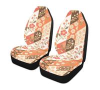 siphylline Lot de 2 housses de siège de voiture décoratives japonaises orange rétro pour camions Housses cool pour sièges de voiture Funda para asientos de carro