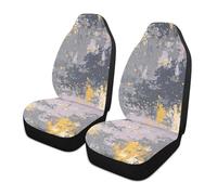 siphylline Lot de 2 housses de siège de voiture décoratives rétro gris chiné pour SUV voiture Cool Car Seat Protector Funda para carro asientos