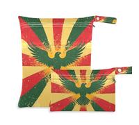 siphylline Lot de 2 sacs à langer imperméables et imperméables avec poignées pour yoga, voyage, guerre nationale du Vietnam, vétérans, armée d'oiseaux