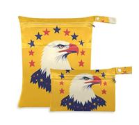 siphylline Lot de 2 sacs à langer réutilisables pour bébé avec poignées pour voyage, piscine National Memorial Bird