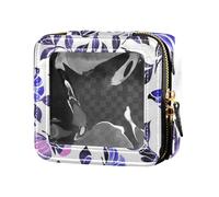 siphylline Mystery Butterflies Trousse de toilette transparente violette avec fermeture éclair pour voyage, Mystery Butterflies Violet, 1 size