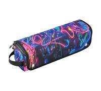 siphylline Organiseur d'outils 2 en 1 avec tapis amovible résistant à la chaleur pour fer à friser, fer à lisser, sèche-cheveux plat, graffiti fluo, essentiel de voyage, Graffiti fluo, 1 Size