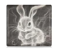 siphylline Rabbit Art Porte-cartes d'immatriculation et d'assurance en cuir synthétique pour comparaison de camion pour cartes, documents essentiels pour permis de conduire, art lapin, 1 size