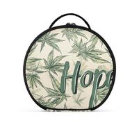 siphylline Retro Canna Trousse de toilette de voyage neutre avec séparateurs réglables 27,9 cm