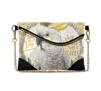 siphylline Sac à main en polyuréthane avec fermeture éclair pour femme - Pour mariage, juste une fille qui aime le cacatoès