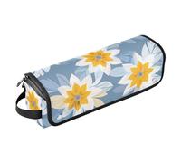 siphylline Sac de voyage pour outils de cheveux et tapis résistant à la chaleur - Organiseur de voyage pour fers plats, lisseurs, fers à friser, fleurs géométriques symétriques, Fleur géométriquement