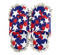 siphylline Serpillière en microfibre pour chaussures de sol anti-poussière, Étoiles patriotiques du 4 juillet, Medium