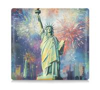 siphylline The Statue of Liberty Porte-carte d'immatriculation et d'assurance de voiture en cuir pour carte d'identité, permis de conduire, cartes d'information clés, Statue de la Liberté, 1 size