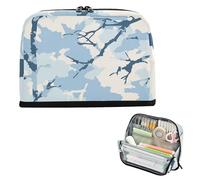 siphylline Trousse à crayons de grande capacité avec fente de rangement pour homme, style Jon Klassen, motif camouflage, bleu ciel