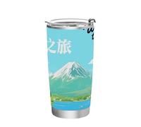 siphylline Welcome To Japan Scenery Culture Tasse isotherme en acier inoxydable résistant aux fuites Tasse à café de voyage isotherme pour café moderne 591 ml
